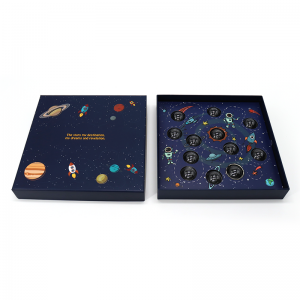 Anpassad rosa lock och bas lyxiga valentiner hår kartongpapper presentförpackning